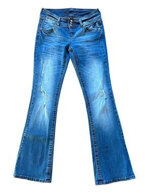 Ariya Jeans Distressed Bootcut Jeans